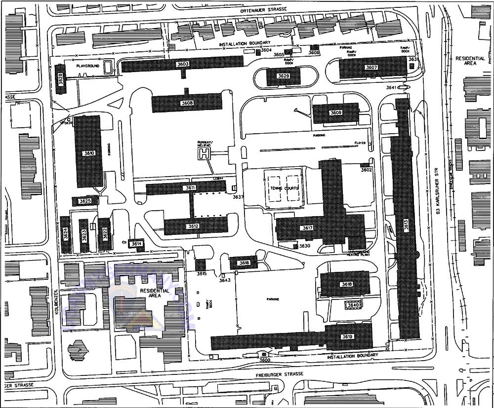 USAREUR Installation Maps - USAH 2003